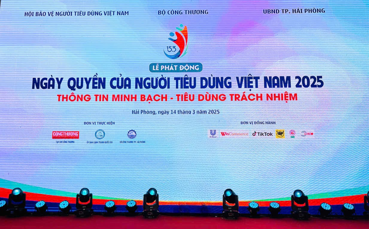 Lễ phát động ngày quyền của người tiêu dùng Việt Nam năm 2025.